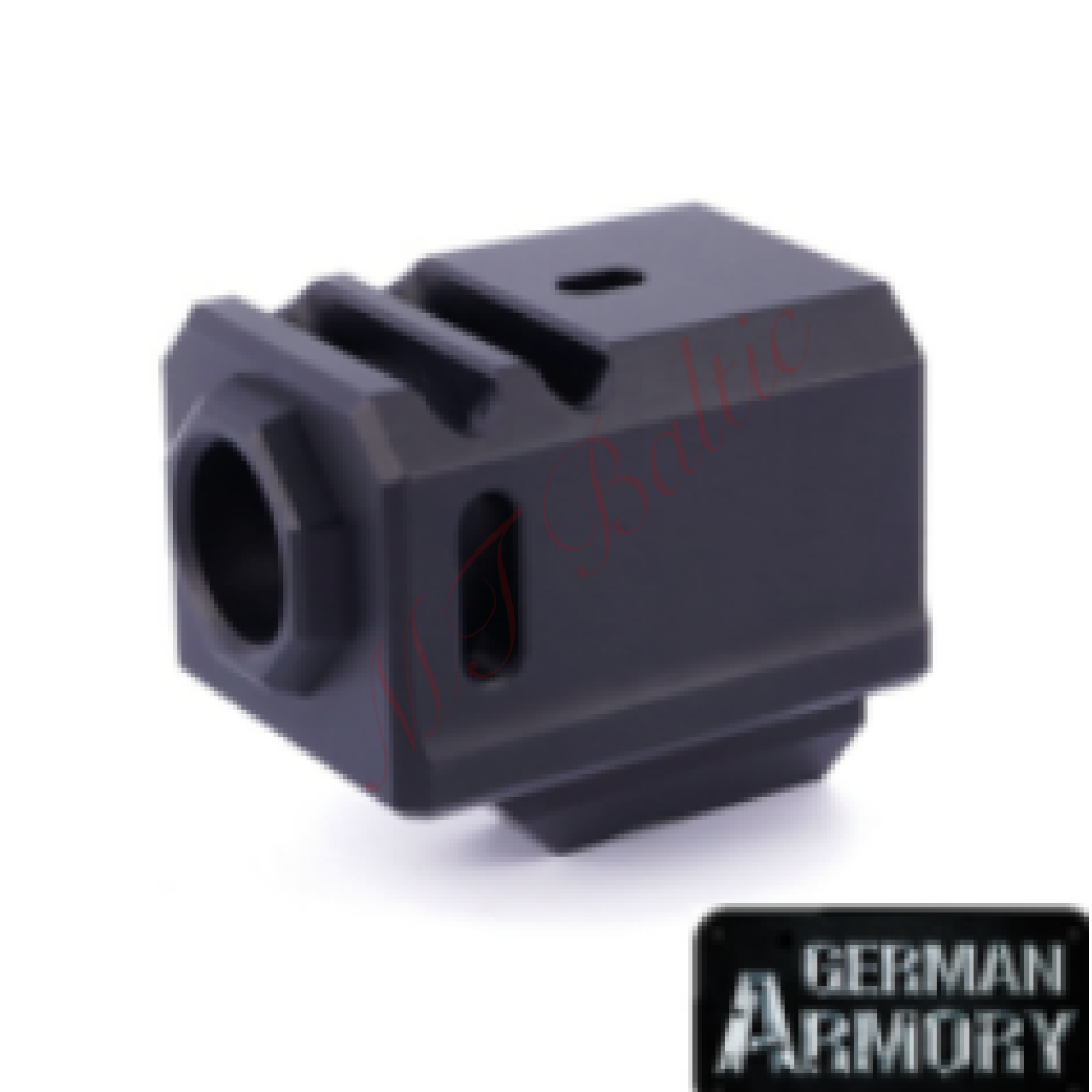 Kompensatorius 1/2x28 pistoletui Glock 17,19, 20, 21, 22, 23, Gen. 1-3